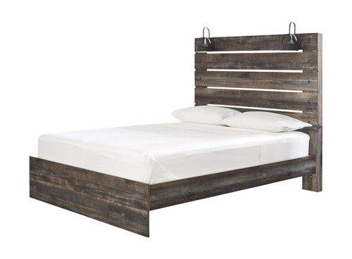 Drystan Brown / Beige Queen Panel Bed