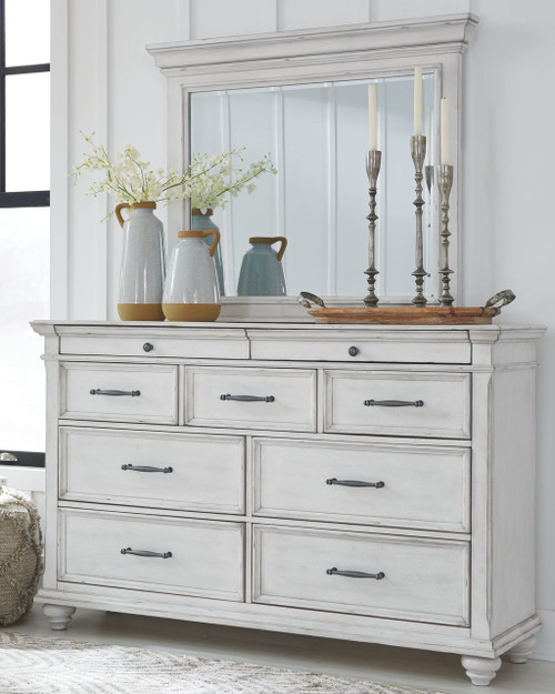 Kanwyn Whitewash Dresser, Mirror