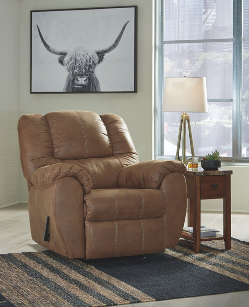 Mcgann Light Brown Rocker Recliner