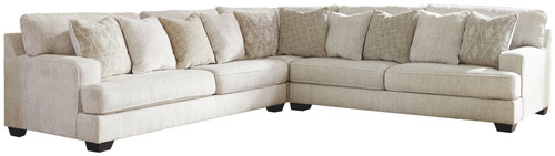 Rawcliffe Parchment Left Arm Facing Sofa 3 Pc Sectional