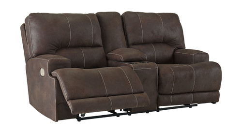 Kitching Java Power Reclining Loveseat/Con/Adj Hdrst Kitching Java Power Reclining Loveseat/Con/Adj Hdrst