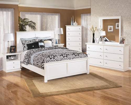 Bostwick White Six Drawer Dresser