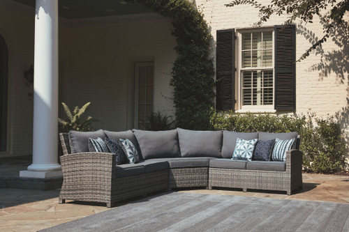 Salem Beach Gray 3 Pc. Sectional Lounge
