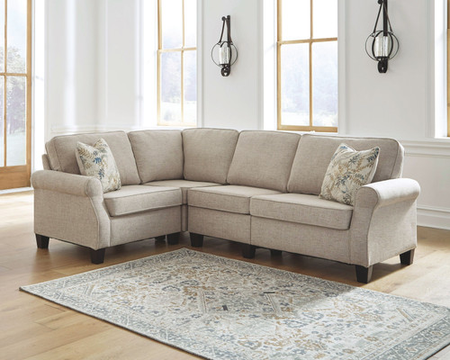 Alessio Beige Sofa 4 Pc Sectional