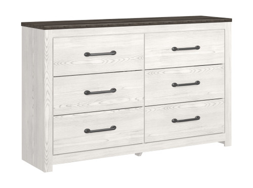 Gerridan White / Gray Six Drawer Dresser Gerridan White / Gray Six Drawer Dresser