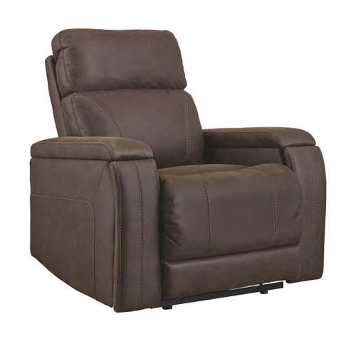 Rowlett Walnut Power Recliner/Adj Headrest Rowlett Walnut Power Recliner/Adj Headrest