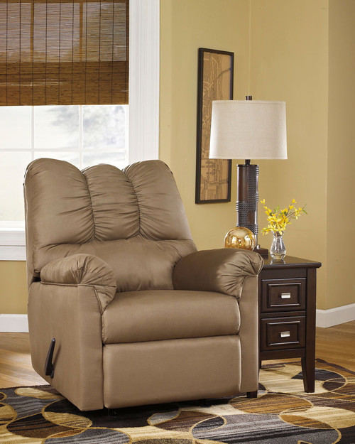 Darcy Light Brown Rocker Recliner