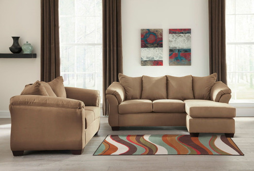 Darcy Mocha 2 Pc. Sofa Chaise, Loveseat