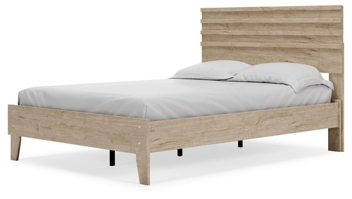 Oliah Natural Full Panel Platform Bed