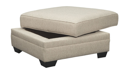 Luxora Bisque Ottoman With Storage