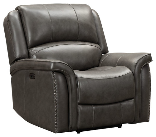 Gaspar Gray Power Recliner/Adj Headrest Gaspar Gray Power Recliner/Adj Headrest