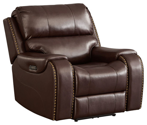 Latimer Brown Power Recliner/Adj Headrest Latimer Brown Power Recliner/Adj Headrest