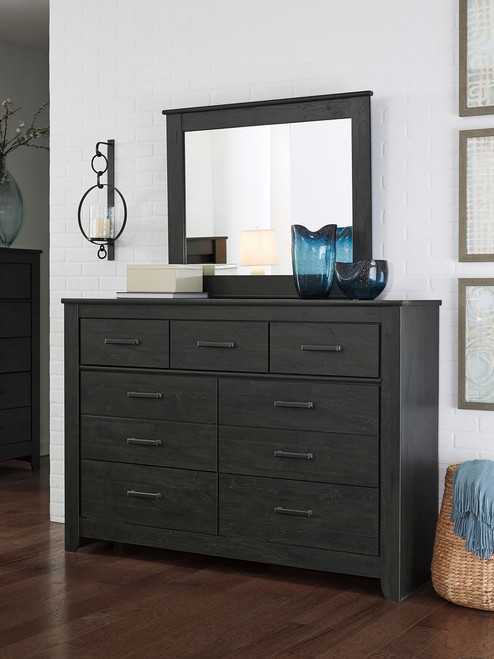 Brinxton Charcoal Dresser, Mirror