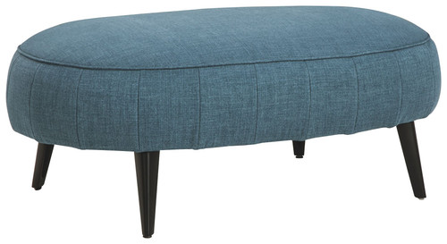 Hollyann Blue Oversized Accent Ottoman