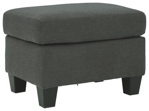 Bayonne Charcoal Ottoman