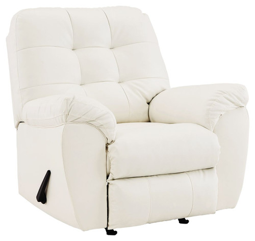 Donlen White Rocker Recliner Donlen White Rocker Recliner