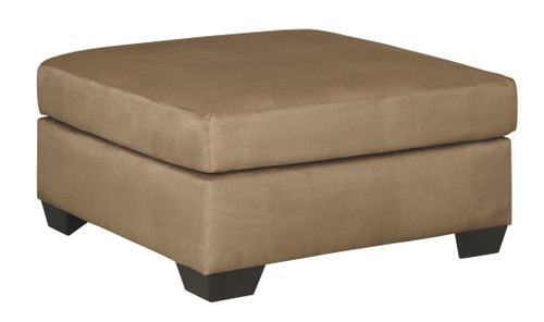 Darcy Light Brown Oversized Accent Ottoman