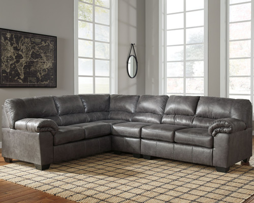 Bladen Slate Left Arm Facing Sofa 3 Pc Sectional