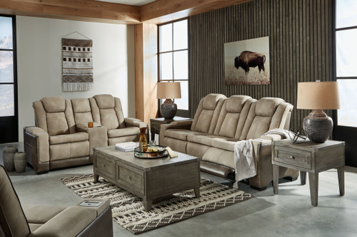 Next-gen Durapella Sand 3 Pc. Power Sofa, Loveseat, Recliner