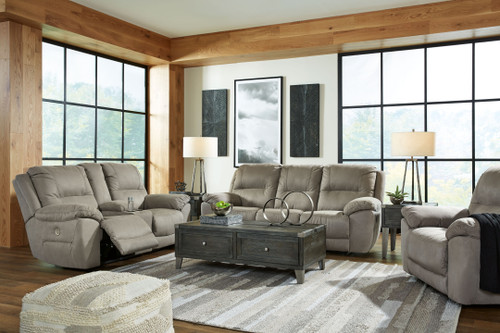 Next-gen Gaucho Putty 3 Pc. Reclining Power Sofa, Loveseat, Wide Recliner