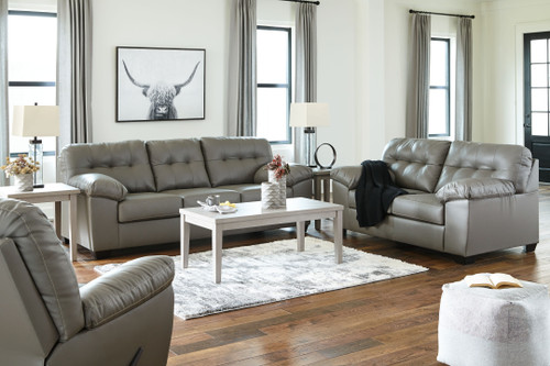 Donlen Gray 3 Pc. Sofa. Loveseat, Rocker Recliner Donlen Gray 3 Pc. Sofa. Loveseat, Rocker Recliner