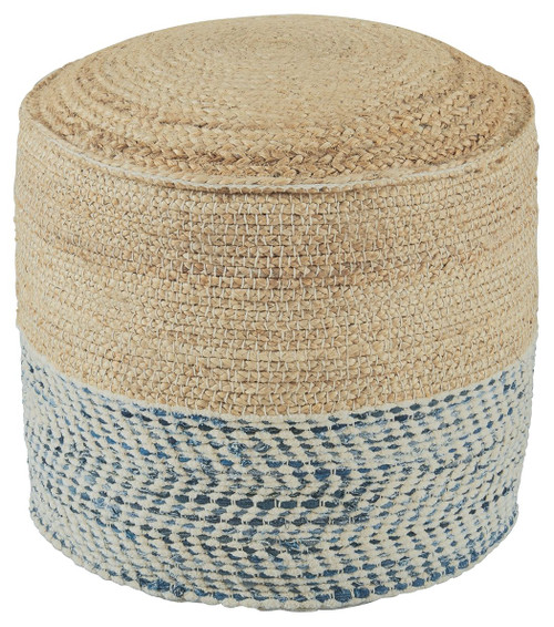 Matson Natural / Blue Pouf