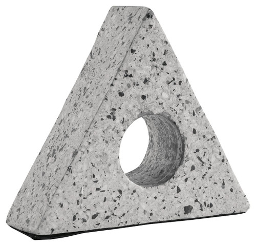Setehen Gray Sculpture (Set of 2) Triangular