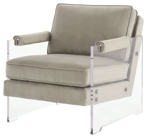 Avonley Taupe Accent Chair