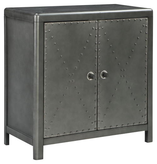Rock Gunmetal-Finish Accent Cabinet