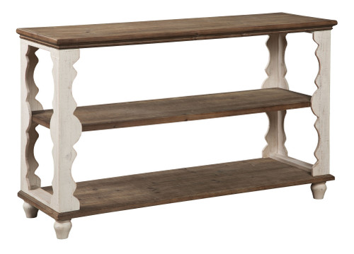 Alwyndale Antique White / Brown Console Sofa Table