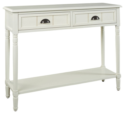 Goverton White Console Sofa Table