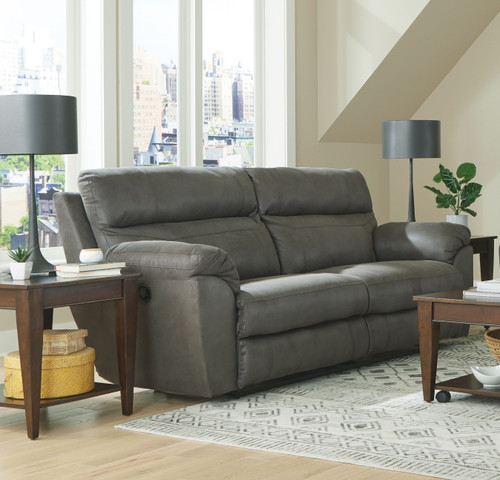 Atlas - Reclining Sofa - Charcoal (1001-1153/18-1253/18)