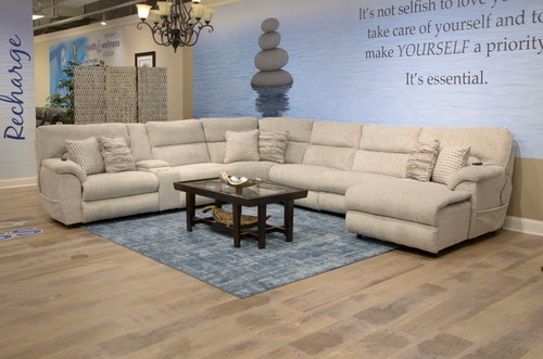 Escape - Power RSF Reclining Chaise With CR3 Massage - Arctic (761513-1828/43-2317/43)