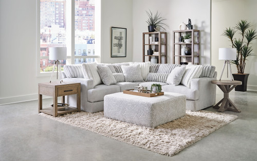 Logan Modular Sectional - LSF Loveseat - Moonstruck (330346-1847/18-1998/18)