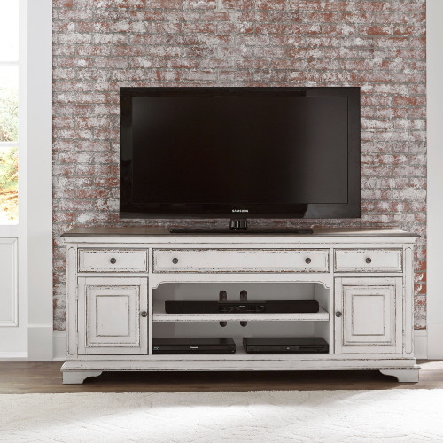 Magnolia Manor - Entertainment TV Stand - White (244-TV70)