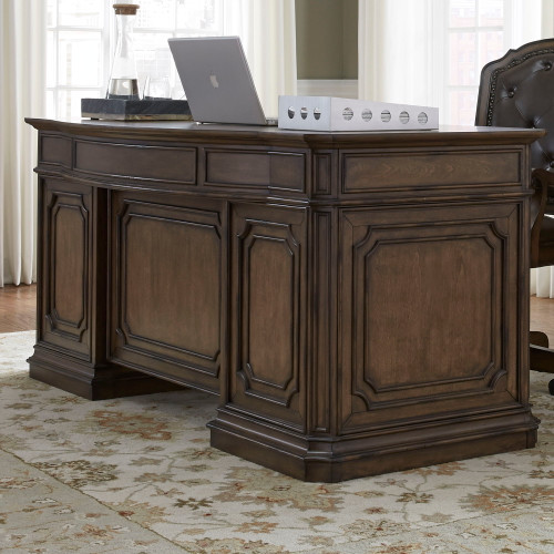 Amelia - Jr Executive Desk - Dark Brown (487-HOJ-JED)