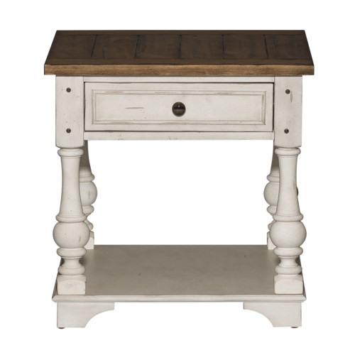 Morgan Creek - End Table - White (498-OT1020)