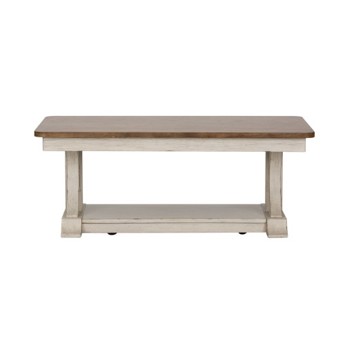 Farmhouse Reimagined - Rectangular Cocktail Table - White (652-OT1010)