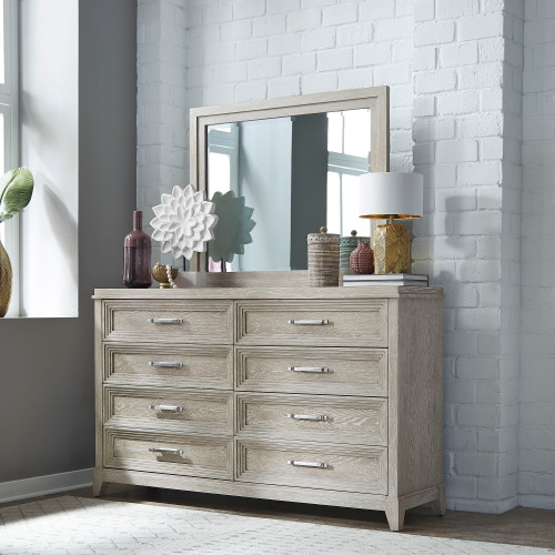 Belmar - Dresser & Mirror - Washed Taupe (902-BR-DM)