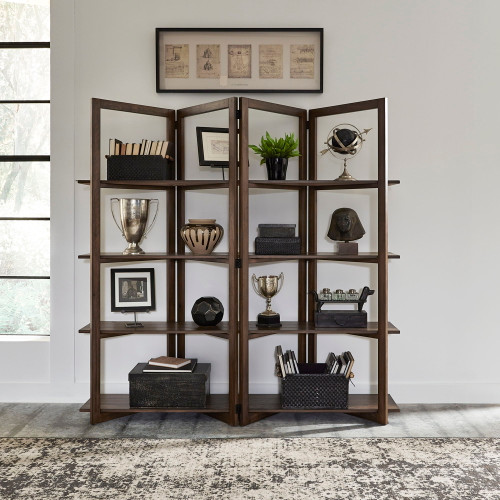 Lennox - Open Bookcase - Dark Brown (871-HO201)