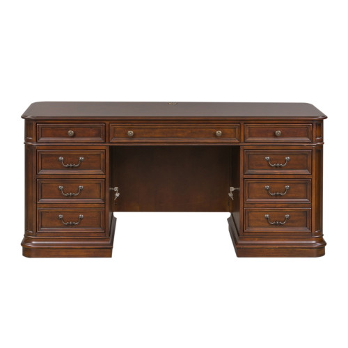 Brayton Manor - Jr Executive Desk Base - Dark Brown (273-HO105B)