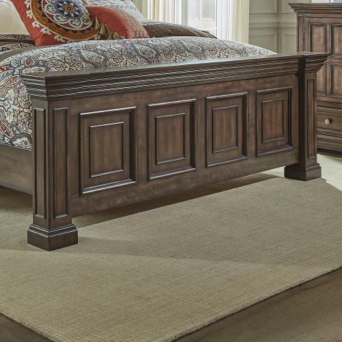 Big Valley - Queen Mansion Footboard - Light Brown (361-BR14)