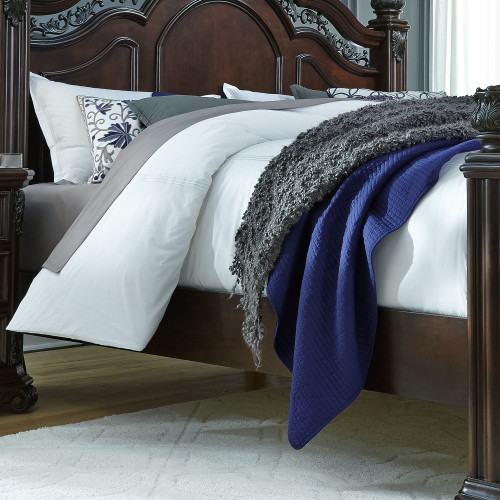 Messina Estates - California King Poster Rails - Dark Brown (737-BR73C)