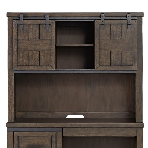 Thornwood Hills - Double Barn Door Hutch - Dark Gray (759-BR70H)