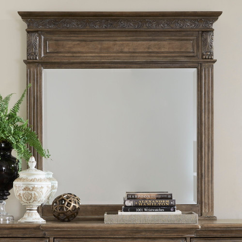 Carlisle Court - Landscape Mirror - Medium Brown (502-BR51)