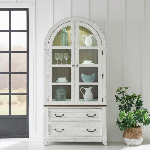 River Place - Curio Cabinet - White (237-DR-CC)