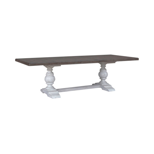 River Place - Trestle Table Set - White (237-DR-TRS)