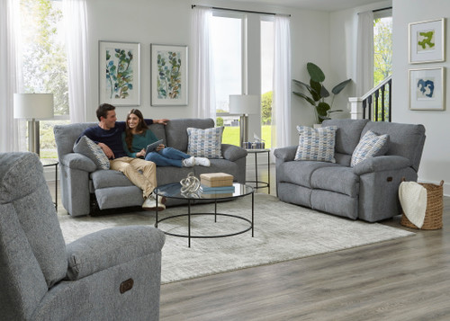 Tyler - Power Reclining Loveseat - Stonewash (61062-1710/43-2648/43)