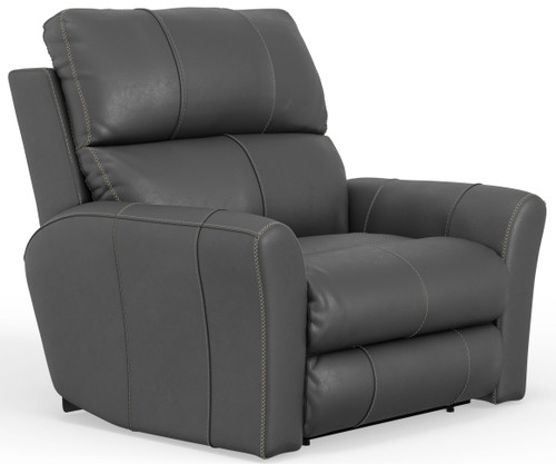 Fredda - Italian Leather Match Power Zero Gravity Recliner With Power Adjustable Headrest - Anthracite (644807-1225/58-3025/58)