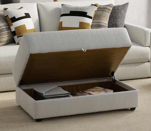 Trevor - Storage Ottoman - Chalk (240577-1949/11)